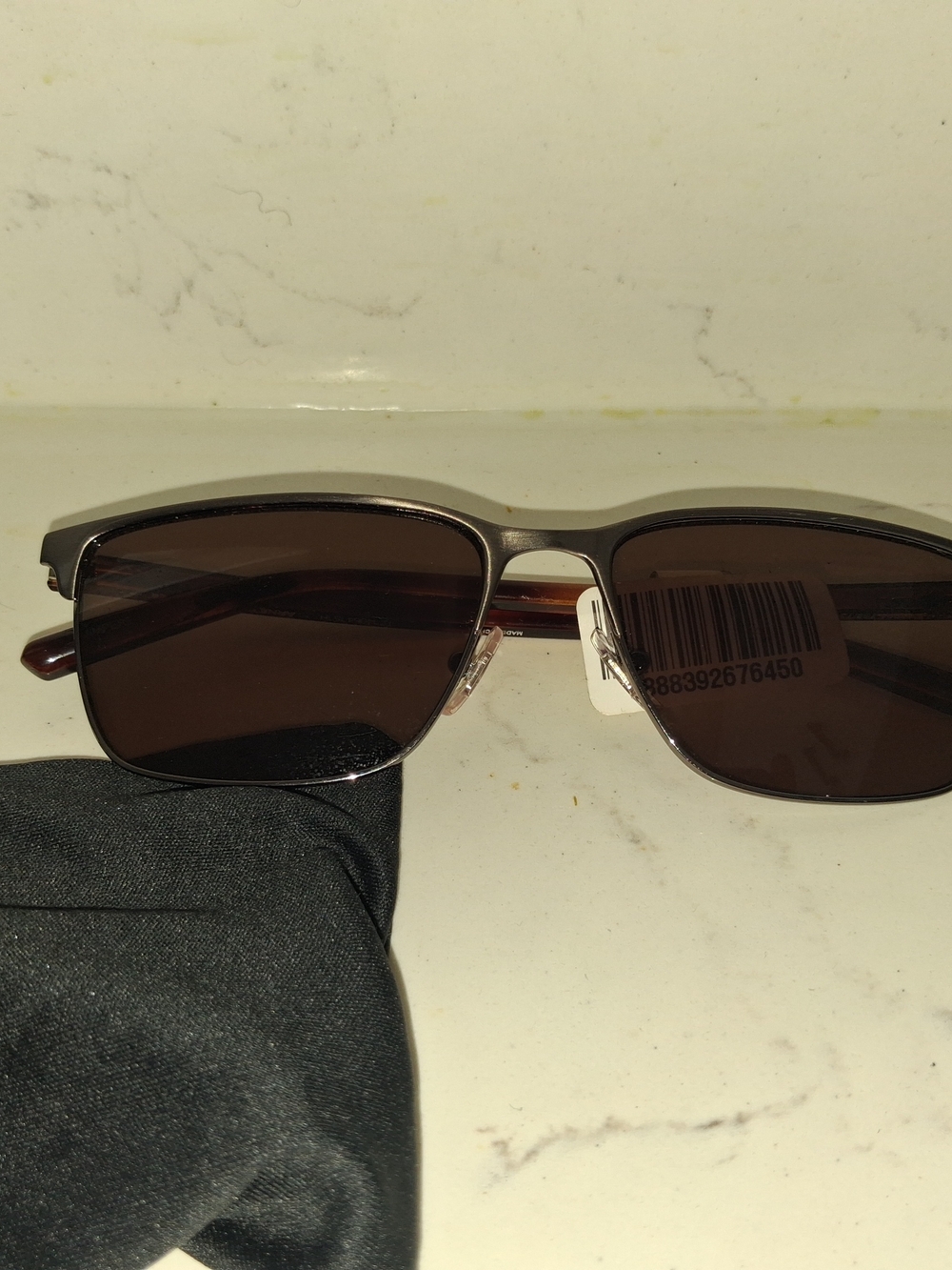 Arnette Hampere AN3094 rectangle sunglasses featuring a brushed gunmetal frame